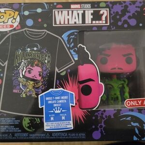 What If...? Killmonger FUNKO With Mens Medium Tee